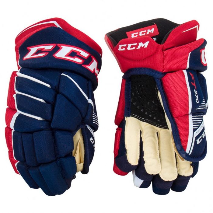 Перчатки CCM JetSpeed FT370 SR navy/red/white