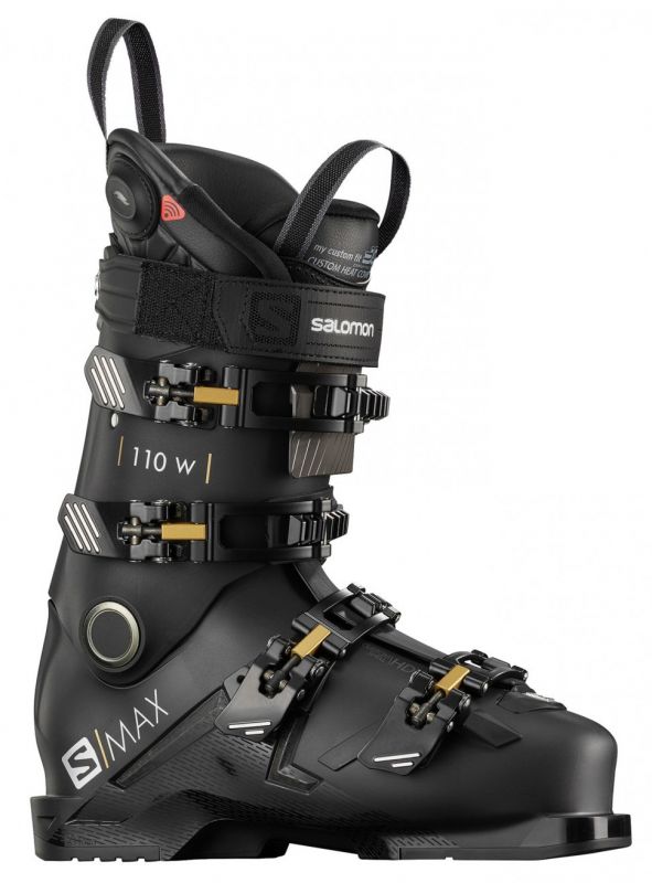 Горнолыжные ботинки Salomon S/Max 110 W CHC jet black/golden glow metallic/belluga (2020)