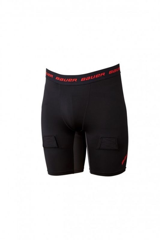 Шорты компрессионные с раковиной Bauer Essential Comp Jock Short S19 SR black (1054401)