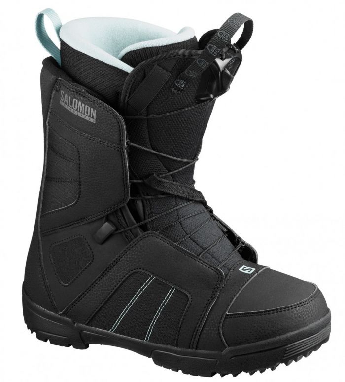 Ботинки для сноуборда Salomon Scarlet black/black/sterling blue (2020)