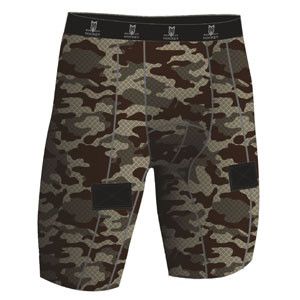 Шорты Mad Guy компрессионные с раковиной Camo-Line SR net/коричневые