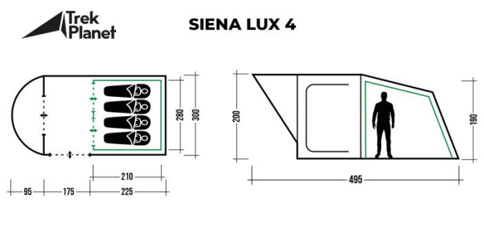 Палатка Trek Planet Siena Lux 4