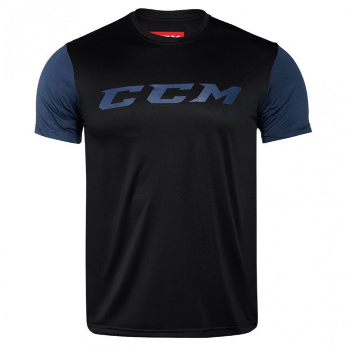 Футболка детская CCM GRIT SHORT SLEEVE TECH TOP YT BL/OB