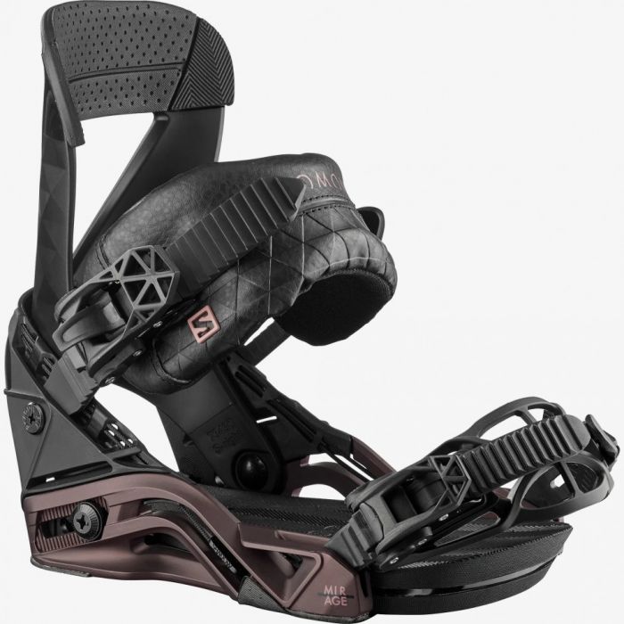 Крепления для сноуборда Salomon Mirage black/burgundy (2021)