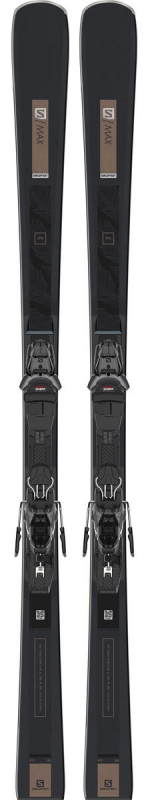 Горные лыжи Salomon S/Max W 8 + M11 GW L80 Black/Lt Bro (2022)