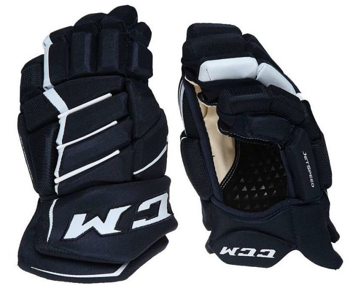 Перчатки CCM JetSpeed FT370 SR navy/white