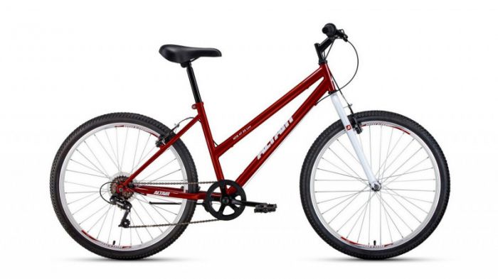 Велосипед Altair MTB HT 26 low 6 ск красный/белый (2021)