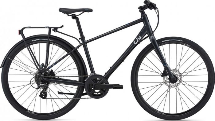 Велосипед Giant Liv Alight 2 DD City Disc 28" Gunmetal Black (2021)