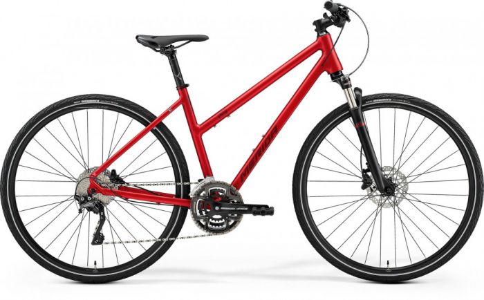 Велосипед Merida Crossway 500 Lady 28" MattBurgundyRed/DarkRed (2021)