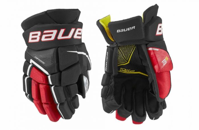 Перчатки Bauer Supreme 3S S21 JR black/red (1058653)