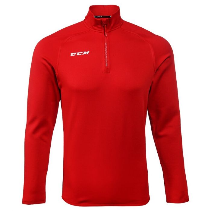 Джемпер CCM Locker Room 1/4 ZIP Sr Red