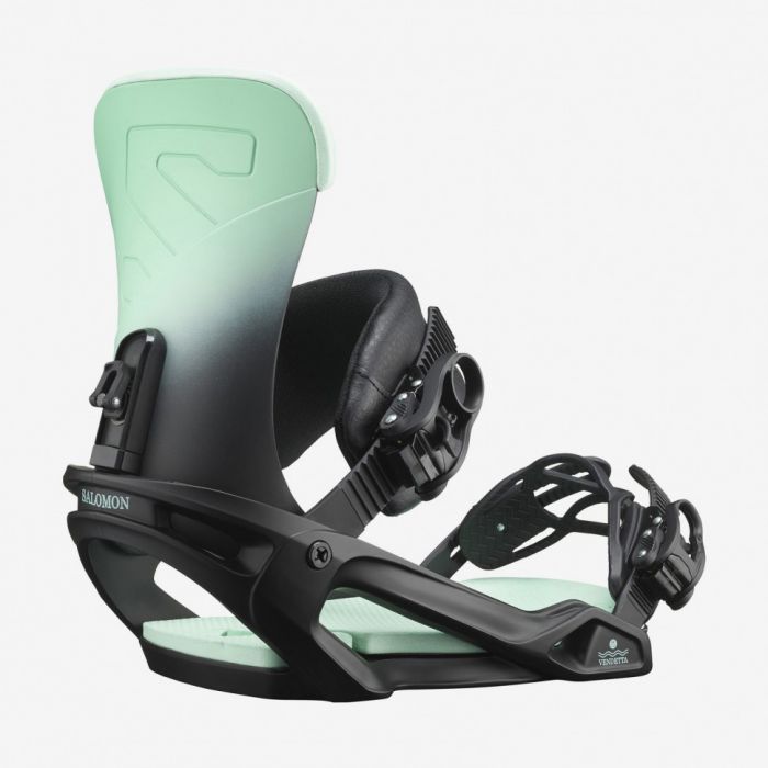 Крепления для сноуборда Salomon VENDETTA BLACK / GREEN (2022)