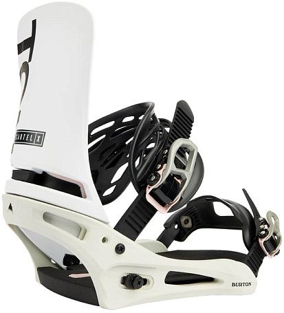 Крепления Burton CARTEL X EST WHITE/GRAY/LOGO (2022)