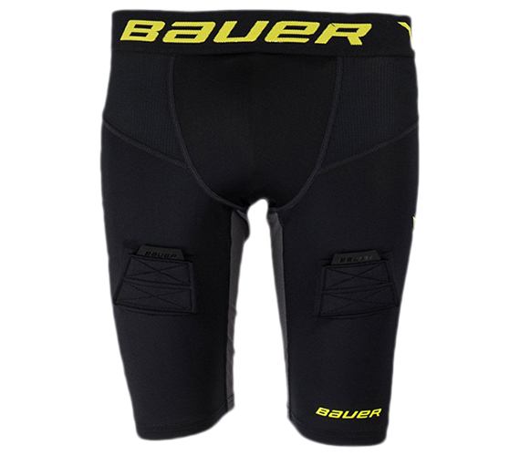 Шорты компрессионные с раковиной Bauer Premium Comp Jock Short S17 YTH black (1050745)