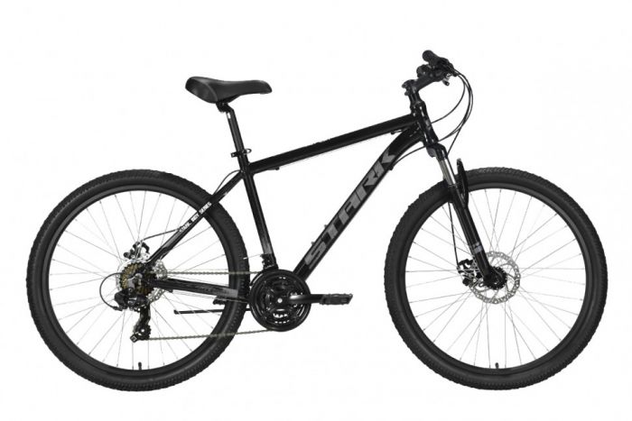 Велосипед Stark Indy 26.1 D Shimano черный/серый Рама: 16" (2022)