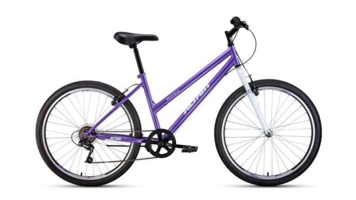 Велосипед Altair MTB HT 26 low фиолетовый/белый рама: 17" (2022)