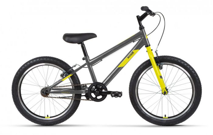 Велосипед Altair MTB HT 20 1.0 темно-серый/желтый Рама: 10.5" (2022)