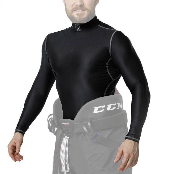 Футболка компрессионная с защитой шеи Mad Guy Kevlar Compression JR