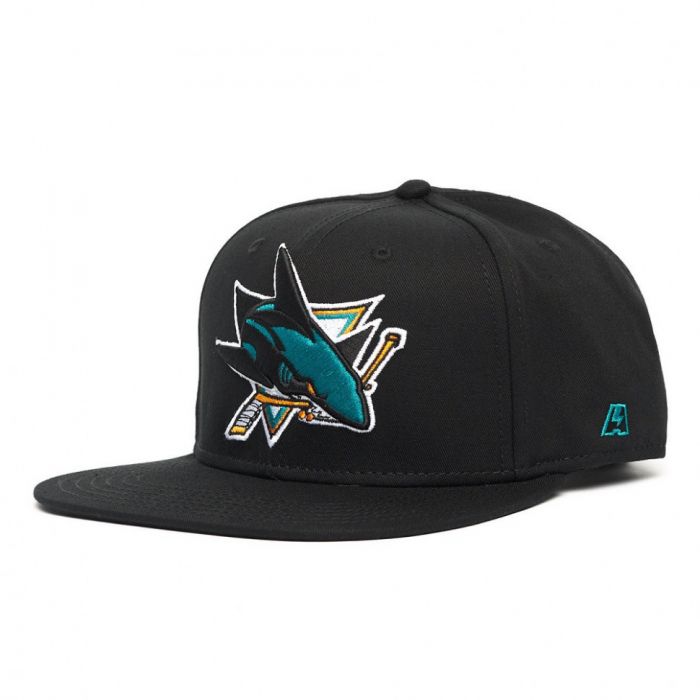 Бейсболка Atributika&Club NHL San Jose Sharks Snapback черная (58 см) 31088