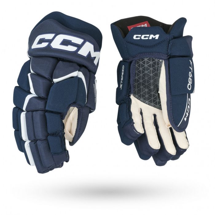 Перчатки CCM JetSpeed FT680 JR navy/white