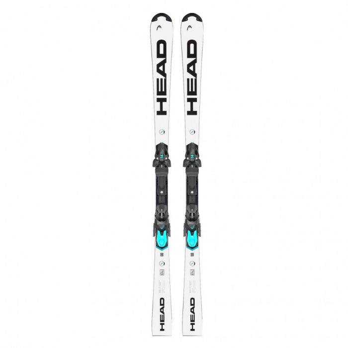 Горные лыжи Head WCR e-SL Rebel FIS + крепления FF 14 white-black (2024)