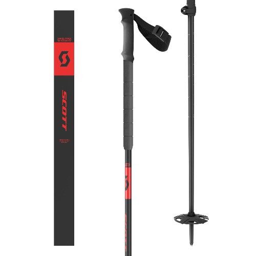 Палки горнолыжные Scott Aluguide Pole black/red размер 105-140 (2024)