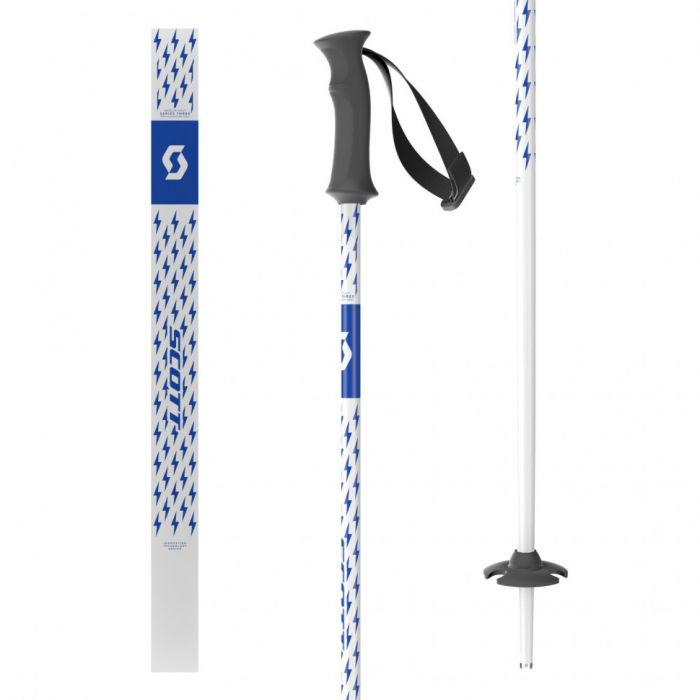 Палки горнолыжные Scott Element Jr Pole white/blue