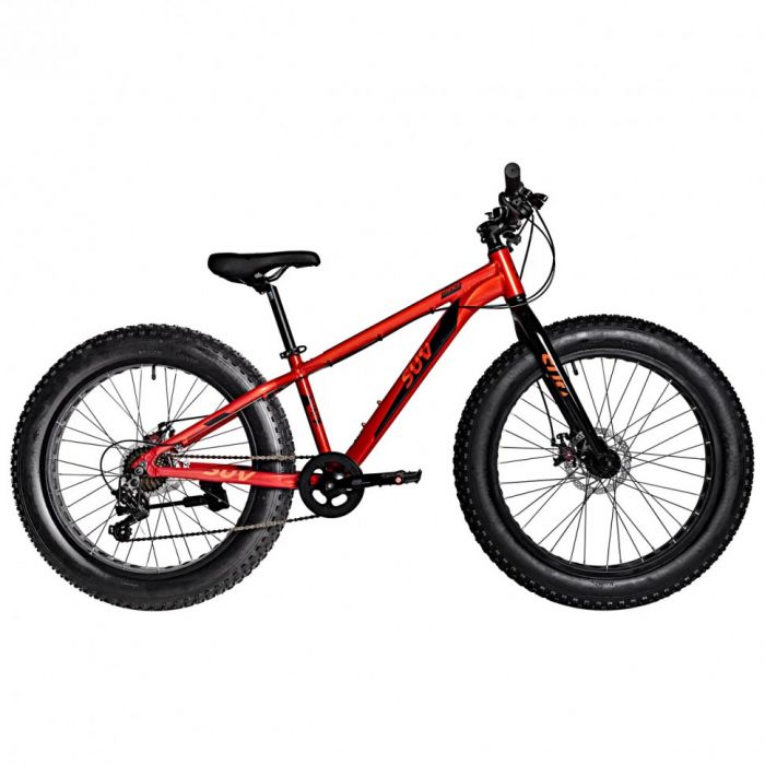 Велосипед Novatrack SUV Fatbike 24" красный рама: 13" (2024)