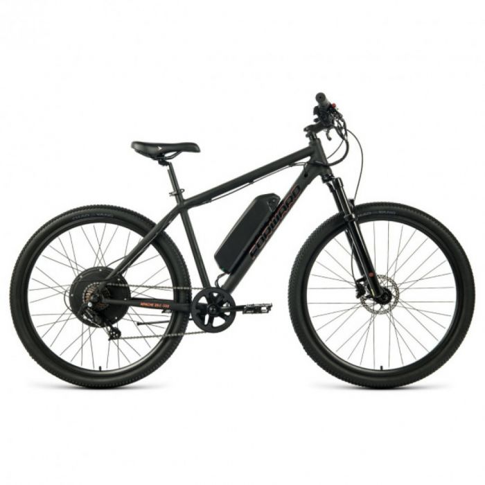 Электровелосипед Forward Apache 27.5 E-350 черный матовый/черный рама: 19" (2022)