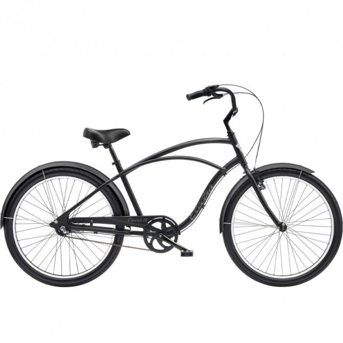 Велосипед Electra Cruiser 3i Step-Over 26" Matte Black (2024)