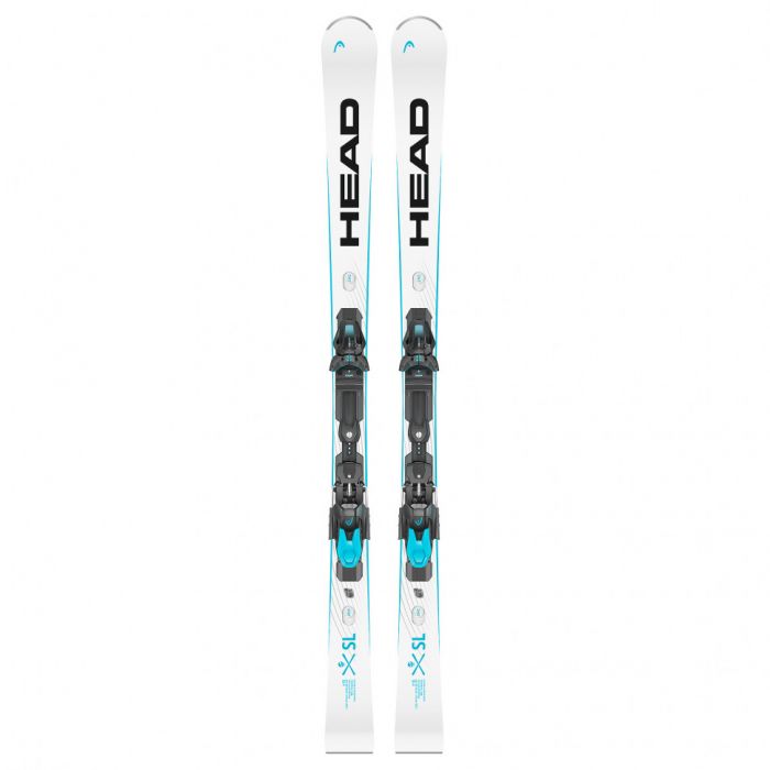 Горные лыжи Head WC Rebels e-SL SW RP EVO 14 + креп. FF 14 GW Brake 85 [D] white/speedblue (2025)