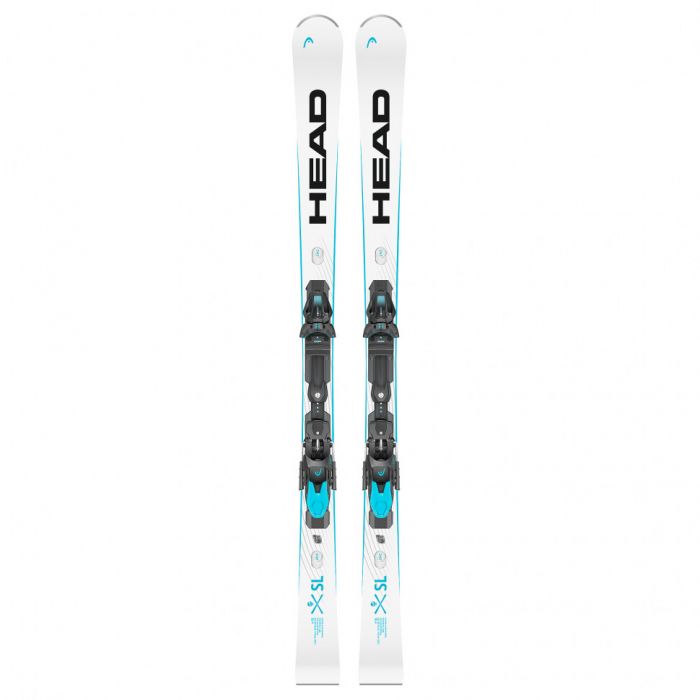 Горные лыжи Head WC Rebels e-SL SW RP EVO 14 + креп. FF 11 GW Brake 85 [D] white/speedblue (2025)