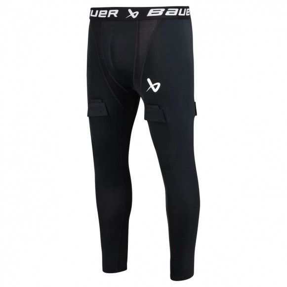 Брюки компрессионные с раковиной Bauer Perf Jock Pant S22 YTH (1058958)